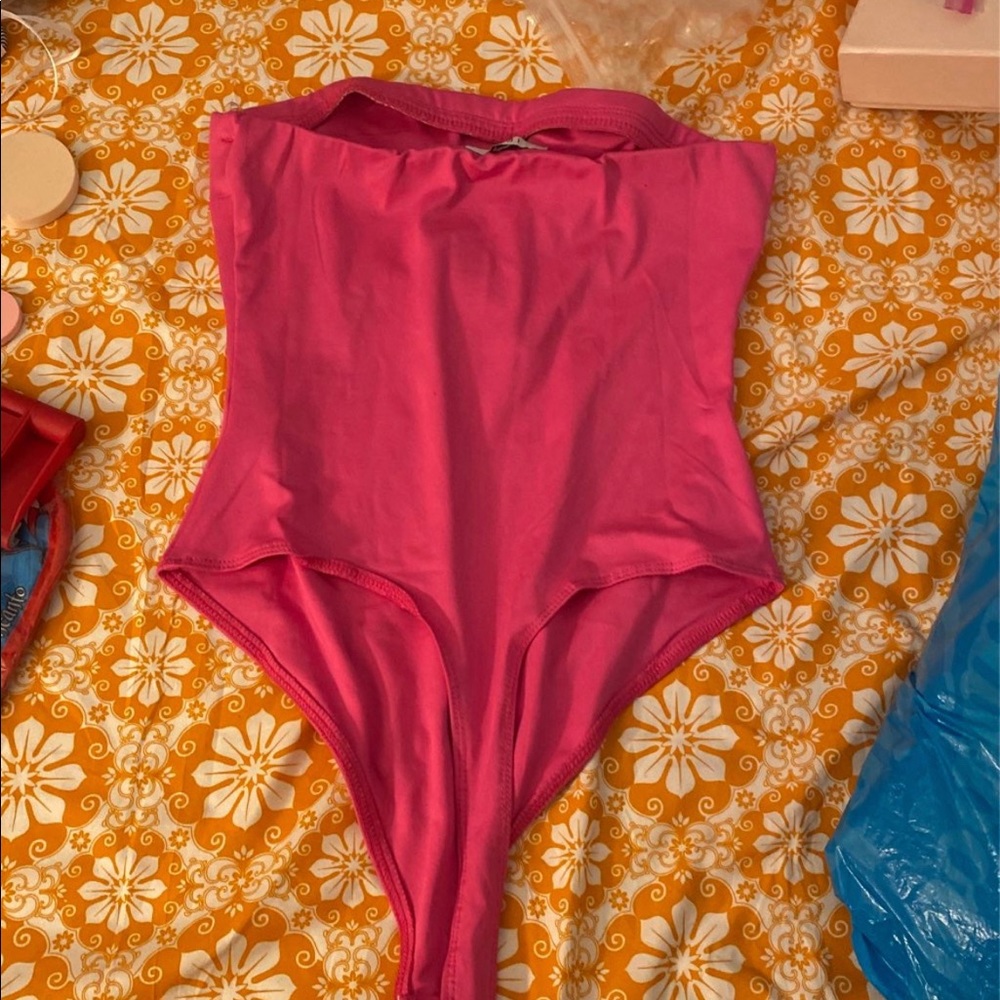 Pink bodysuit